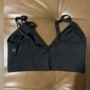 lulu lemon sports bra black adjustable